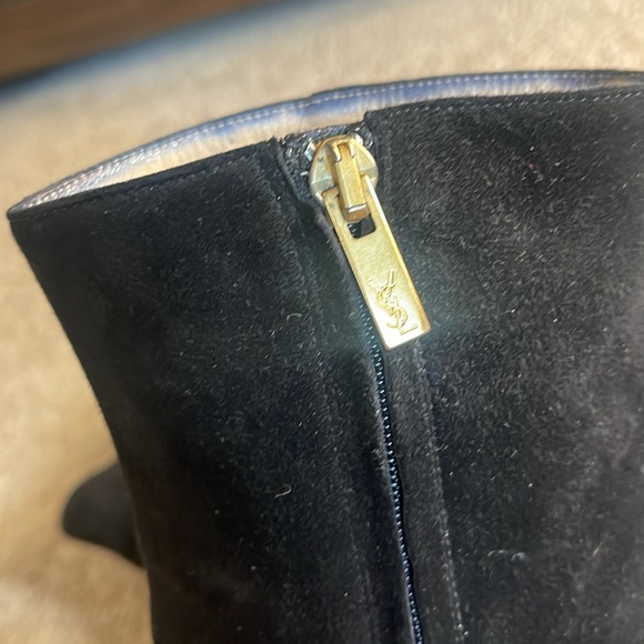 YSL black suede bootie size 39 - Picture 6 of 7